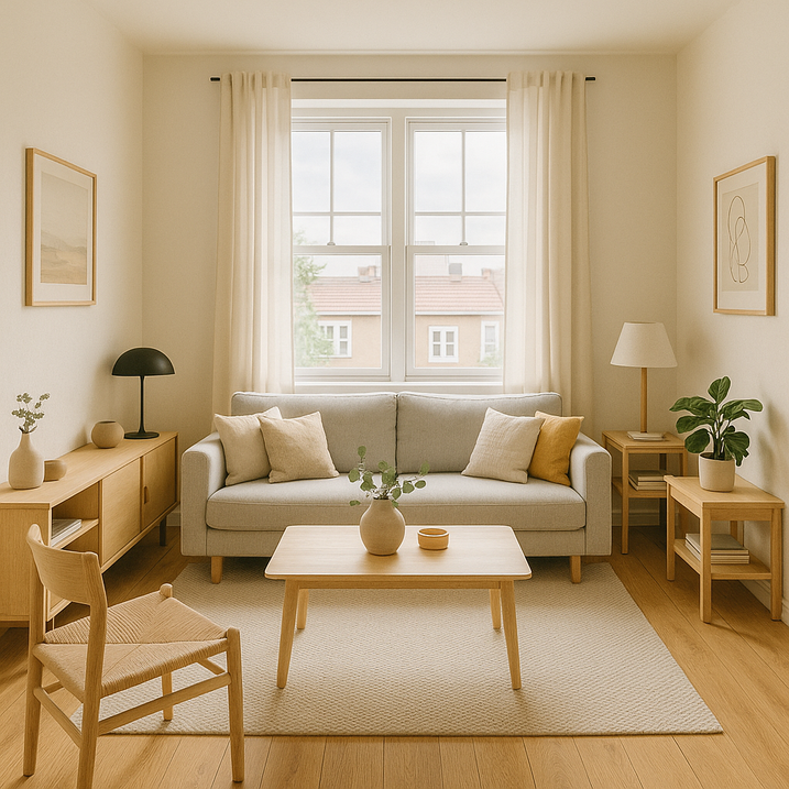 Sofa w stylu skandynawski
